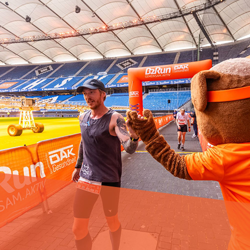 Ziel beim B2Run Hamburg